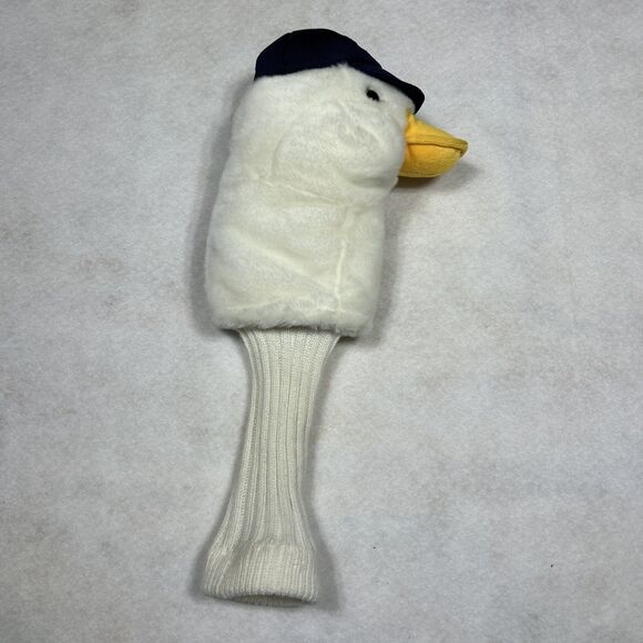 Golf Club Head Cover Aflac Plush Duck  Driver Cover Puppet With Aflac Cap - Picture 2 of 9